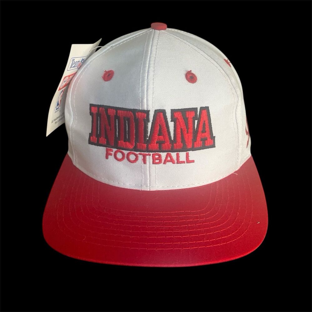 VINTAGE NWT Indiana University Football Logo Athletic Hat/Cap